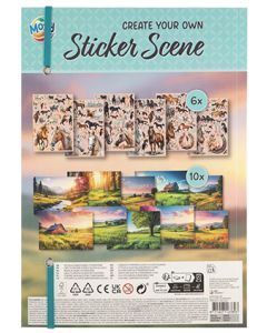 MOXY HORSE THEMED STICKER SCENE BOOK A4 STICKERS-CCG-190003