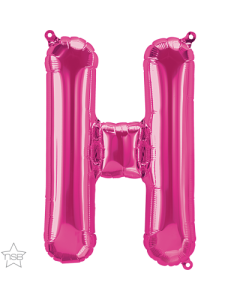 16 IN FOIL MAGENTA LETTER H AIR FILLED 1CTP-QUA-59562
