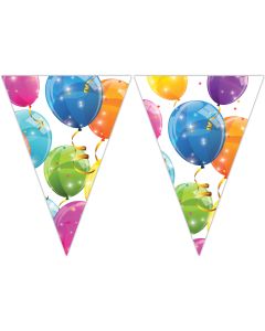 SPARKLING BALLOONS TRIANGLE FLG PLST BNR 9 FGS 1CT-PRO-88154