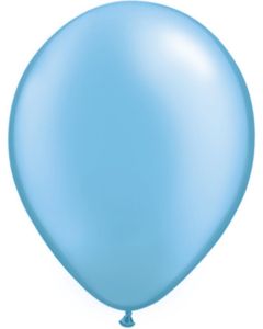 5 INCH LATEX PLAIN RND PRL AZURE 100CTP-QUA-43577
