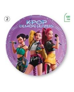 K POP DEMON HUNTERS PAPER PLATES NEXT GEN 23CM-PRO-98638