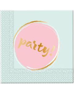 ELEGANT PARTY TWO PLY PAPER NAPKINS 33X33CM 20CT-PRO-89262