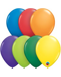 5 INCH LATEX CARNIVAL AST PL RND 100CTP-QUA-20914