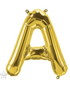 16 IN FOIL GOLD LETTER A AIR FILLED 1CTP-QUA-59434