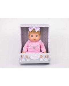 TINY TREASURES PINK BUNNY BABY DOLL-KDK-KK6298