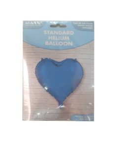 18 INCH FOIL BLUE HEART 5CTP-LCY-85540