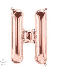 34 INCH FOIL ROSE GOLD LETTER H 1CTP-QUA-59856