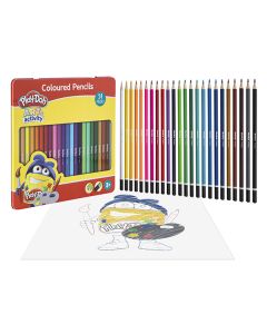 PLAYDOH 24 COLOURED PENCILS IN TIN-CCG-160003