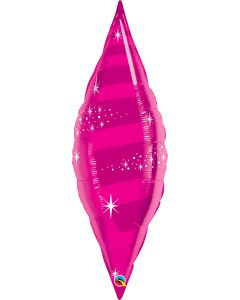 38 INCH FOIL TAPER SWIRL -MAGENTA 1CTL-QUA-22823
