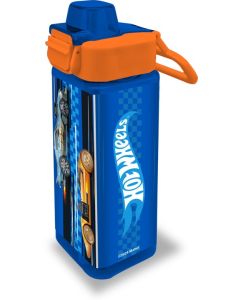 HOT WHEELS PP SQUARE CANTEEN 500ML-KIE-84440