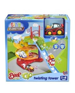 TEAMSTERZ BEEP N GO TWISTING TOWER WITH 1 CAR-HTI-1425002