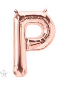 16 IN FOIL ROSE GOLD LETTER P AIR FILLED 1CTP-QUA-59734