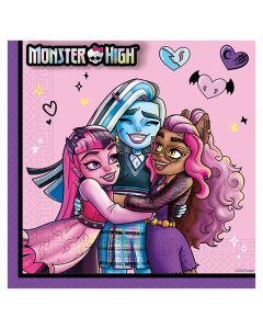 MONSTER HIGH 2PLY NAPKINS 33X33CM 20CT-PRO-95706