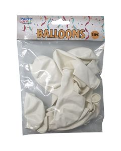 12 INCH LATEX STANDARD WHITE 12CTP-LCY-83842