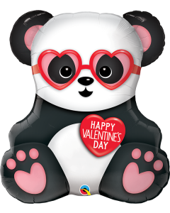 32 INCH FOIL VALENTINES PANDA BEAR 1CTP-QUA-98703