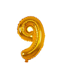 12 INCH AIRFILLED GOLD FOIL BALLOON 9 1CTP-PRO-89650