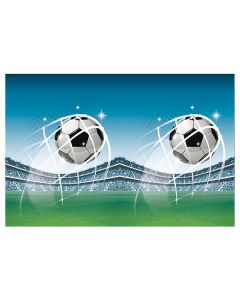 SOCCER FANS PLASTIC TABLECOVER 120X180CM 1CT-PRO-93748