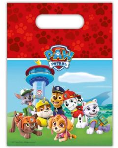 PAW PATROL RESCUE HEROES PLASTIC PARTY BAGS 6CT-PRO-98155