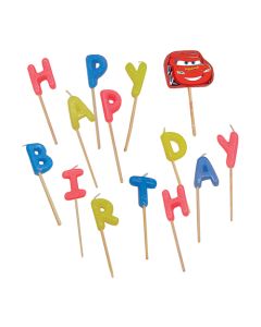 CARS 3 PARTY FAVOR HBDAY TOOTHPICK CANDLES 1CT-PRO-9825