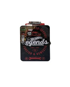 HOT WHEELS METALLIC COLLECTOR CAR CASE BLACK-INT-HWCC22-B