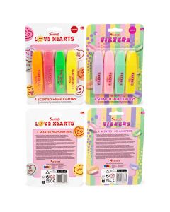 SWIZZELS 4 SCENTED HIGHLIGHTER PENS-RMS-66-0111