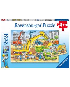 RAVENSBURGER 2X24PC PUZZLES HARD AT WORK-RVG-7800