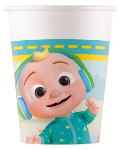 COCOMELON PAPER CUPS 200ML 8CT-PRO-93509