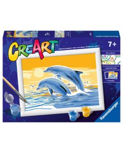 RAVENSBURGER CREART DELIGHTFUL DOLPHINS - AGE 7+-RVG-20073