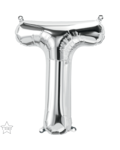 16 IN FOIL SILVER LETTER T AIR FILLED 1CTP-QUA-59690