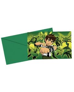 BEN 10 INVITATIONS 6CT-LCY764