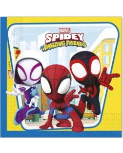 SPIDEY & FRIENDS TWO PLY PAPER NAPKIN 33X33CM 20CT-PRO-94878