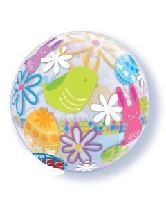 22 INCH SINGLE BUBBLE SPRING BUNNIES&FLOWERS 1CTP-QUA-90595