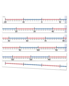 TFC-NUMBER LINE -20 TO 149 IN FIVE SECTIONS 5P-TFC-11558