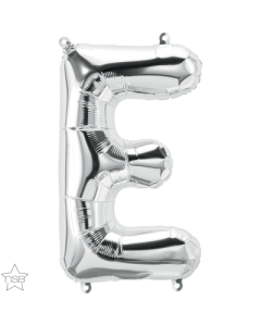 16 IN FOIL SILVER LETTER E AIR FILLED 1CTP-QUA-59608