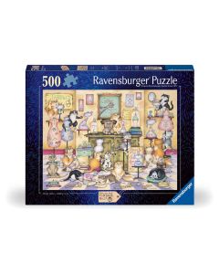 RAVENSBURGER 500PC PUZZLE CRAZY CATS-TABY N CO-RVG-12001451