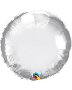 18 INCH FOIL RND CHROME SILVER 1CTP-QUA-89982