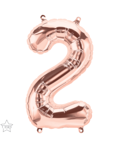 16 IN ROSE GOLD NUMBER 2 AIR FILLED 1CTP-QUA-59105