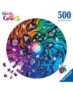 RAVENSBURGER 500PC CIRCLE OF COLORS-ASTRONOMY-RVG-12000819