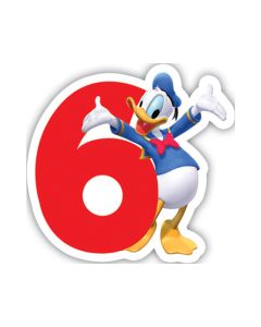 PLAYFUL MICKEY BIRTHDAY NUMERAL CANDLES NO 6 1CT-PRO-83154