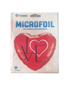 18 INCH FOIL HRT LOVE RED 5CTP-LCY-85555