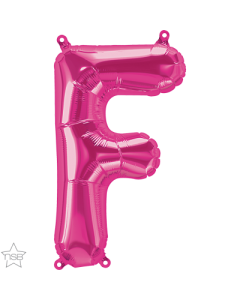 16 IN FOIL MAGENTA LETTER F AIR FILLED 1CTP-QUA-59558