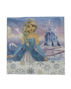 SNOW PRINCESS TWO PLY PAPER NAPKINS 33X33CM 20CT-LCY-82475