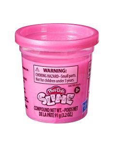 PLAY DOH-SLIME SINGLE CAN METALLIC PINK-HAS-E8808