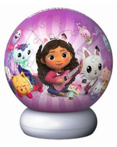 RAVENSBURGER 72PC 3D PUZZLE BALL NIGHT TIME-GABBYS-RVG-12008059