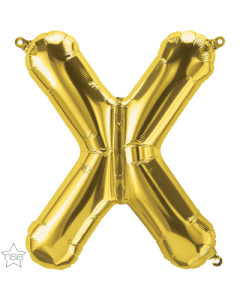 34 INCH FOIL GOLD LETTER X 1CTP-QUA-59958