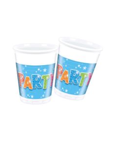 FABULOUS PARTY PLASTIC CUPS 200ML 8CT-PRO-88259