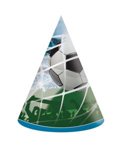 SOCCER FANS PAPER HATS 6CT-PRO-93749