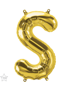 16 IN FOIL GOLD LETTER S AIR FILLED 1CTP-QUA-59532