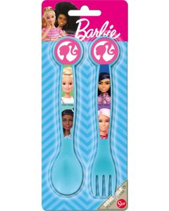 BARBIE 2 PCS PP CUTLERY SET-STO-85035