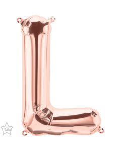34 INCH FOIL ROSE GOLD LETTER L 1CTP-QUA-59868